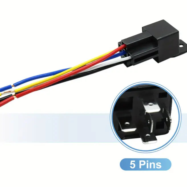 40 Amp 5 Pin Relay - Universal Fuse Relay Switch