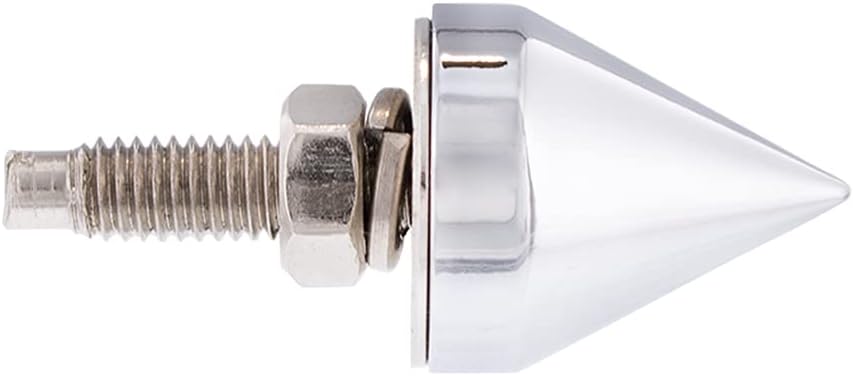 4 Pack Chrome Spike License Plate Fasteners
