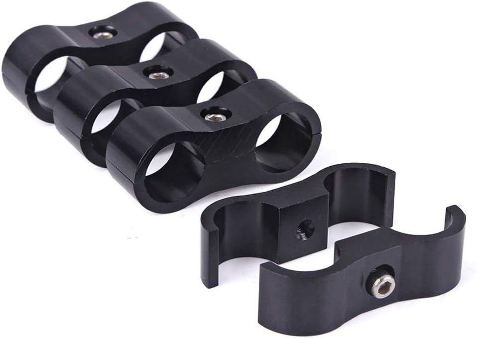 Fuel, Oil, Brake Line, Water Pipe and Gas Line Hose Separator Clamps Divider Fitting Adapter