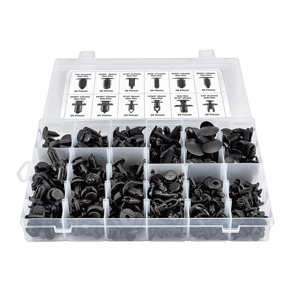 240 AUTOMOTIVE PLASTIC FASTENERS KIT