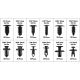 240 AUTOMOTIVE PLASTIC FASTENERS KIT