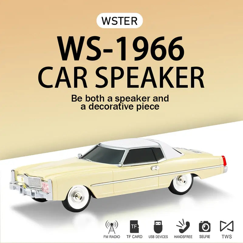 1966 Cadillac Vintage Car Bluetooth Speaker