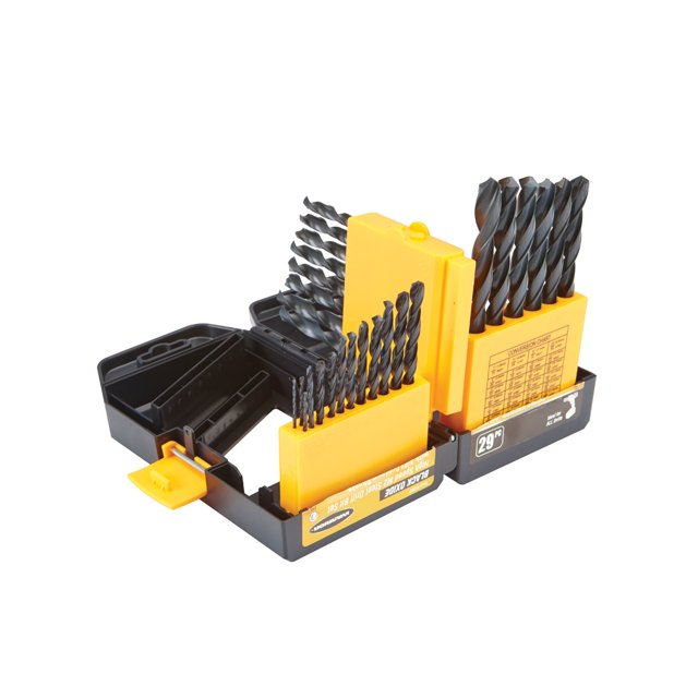 29 Pc Black Oxide Index Drill bit Set 61639