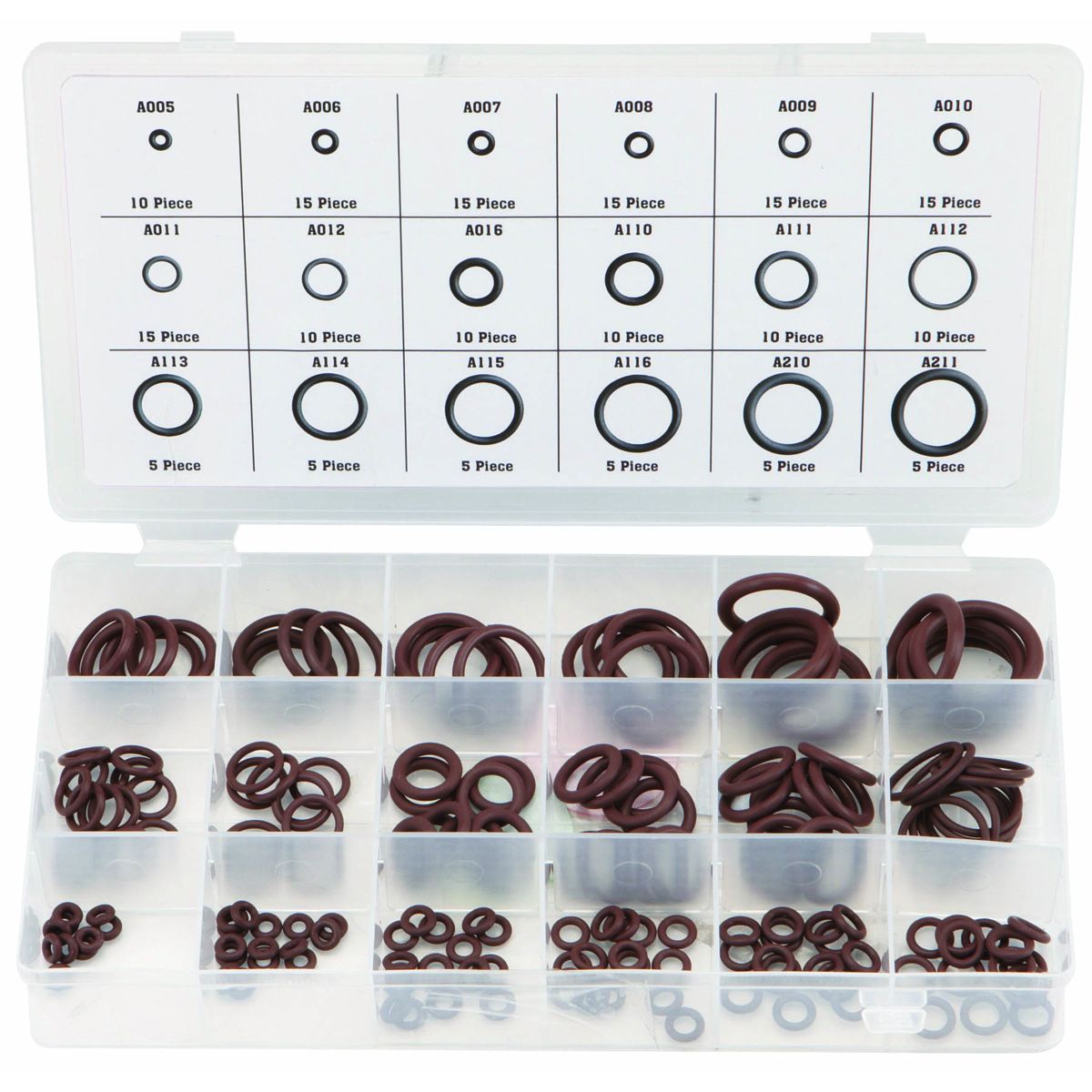 180 Piece Viton O-Ring Kit