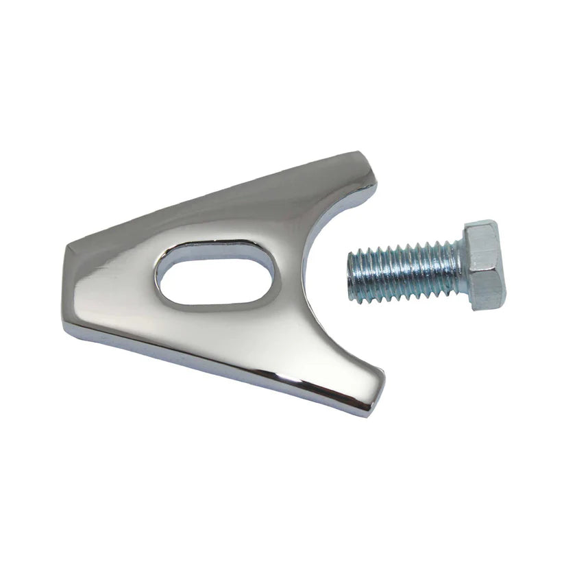 Chevy Chrome Steel Competition Style Distributor Hold-Down Clamp