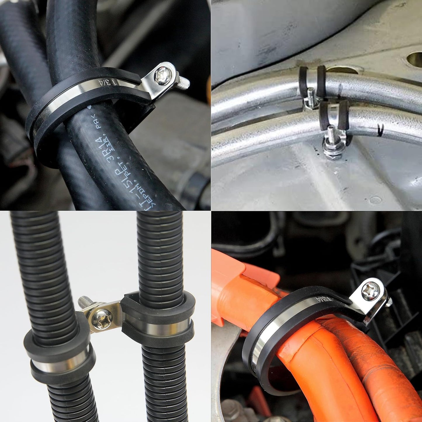 52 pcs Stainless Steel Cable Clamp Kit/Wire Clamps