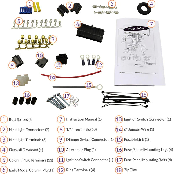 20 Circuit Kwik Wire Budget Wire Harness