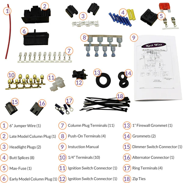 14 Circuit Kwik Wire Harness