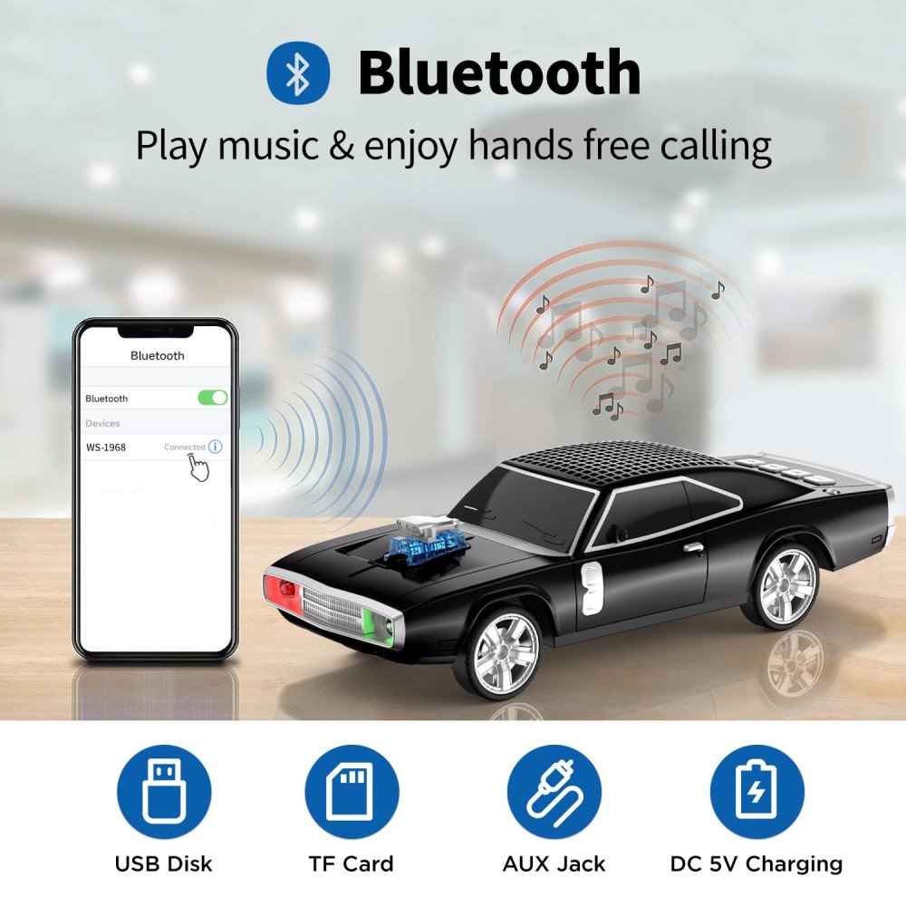 1968 Charger Vintage Car Bluetooth Speaker