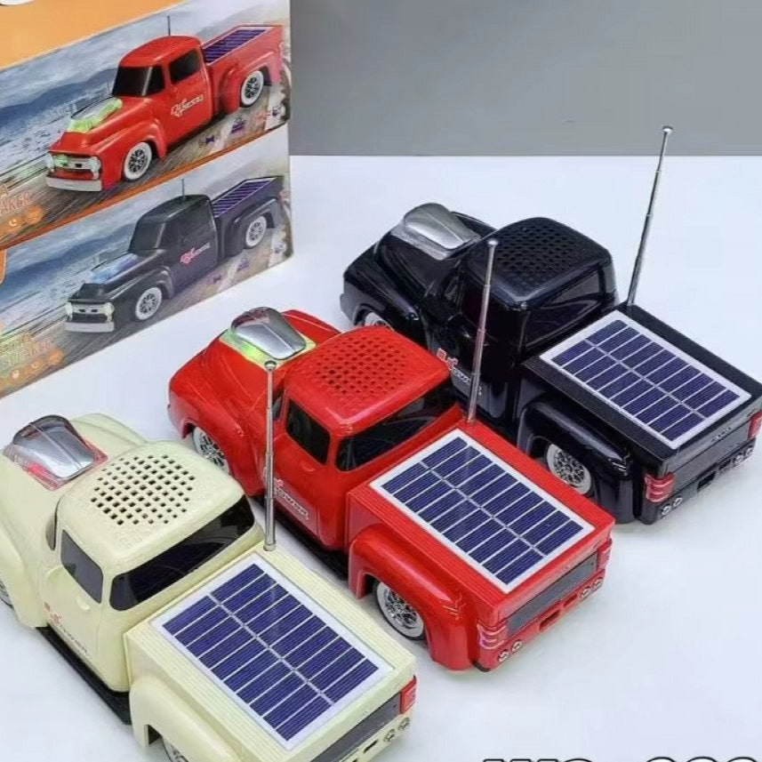 Solar-Powered Pickup Truck Bluetooth Speaker