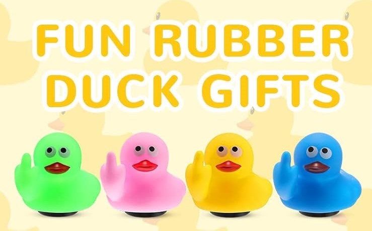 Fun Flipping Rubber Ducks