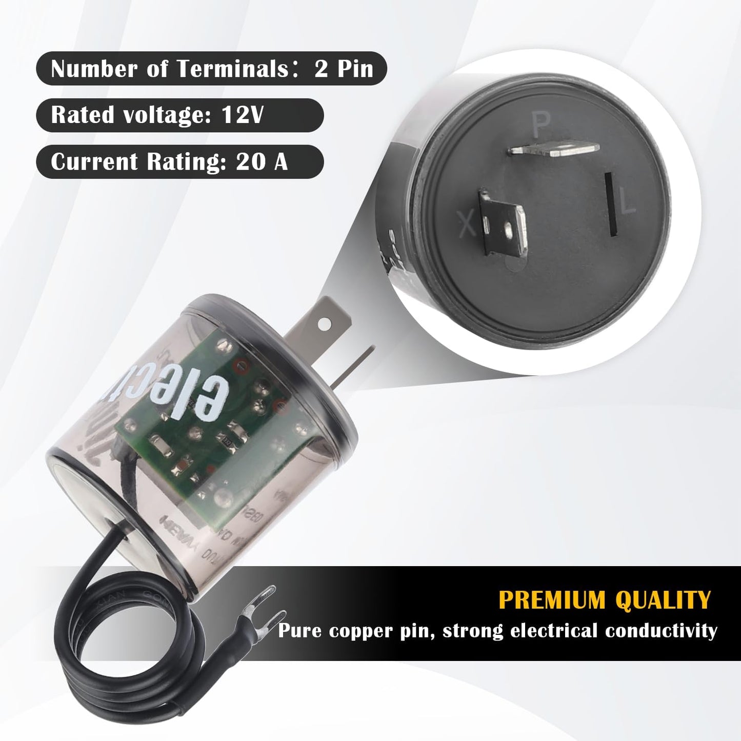 Relay Flasher with Ground Wire