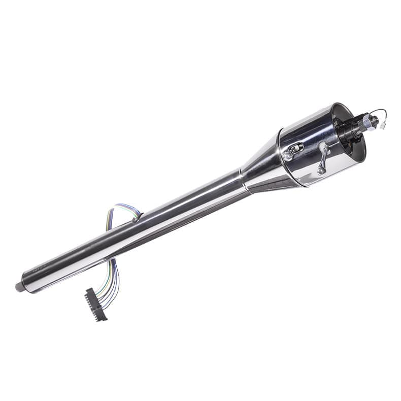 28" SS Polished Floor Shift Tilt Column