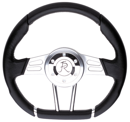 "D" Shaped Italian Leather Steering Wheel