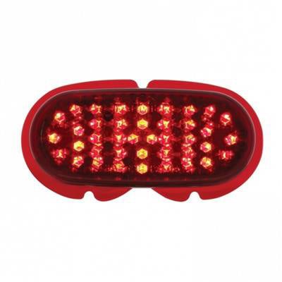 1942-48 FORD CAR 40 LED TAIL LIGHTS - RED LED/RED LENS