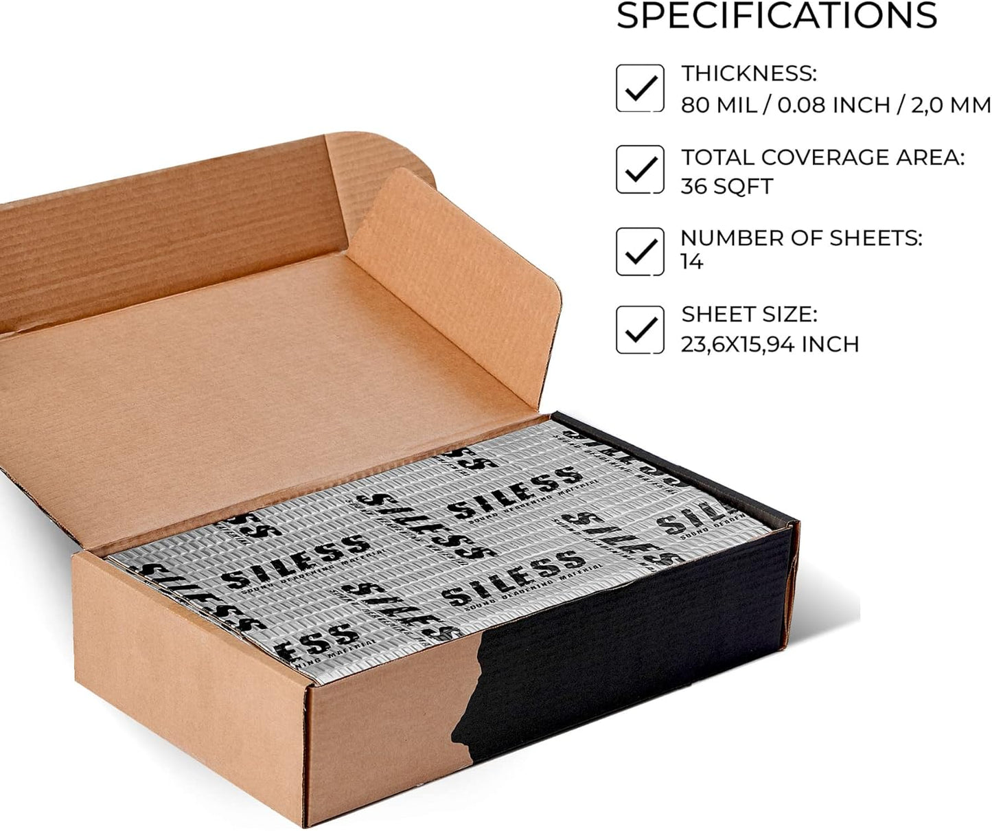 Noise Insulation and Vibration Dampening Material - 36 sq ft
