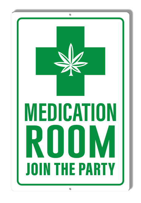 Med Room Aluminum sign