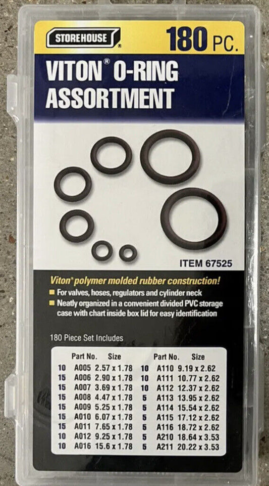 180 PC. VITON O-RING ASSORTMENT