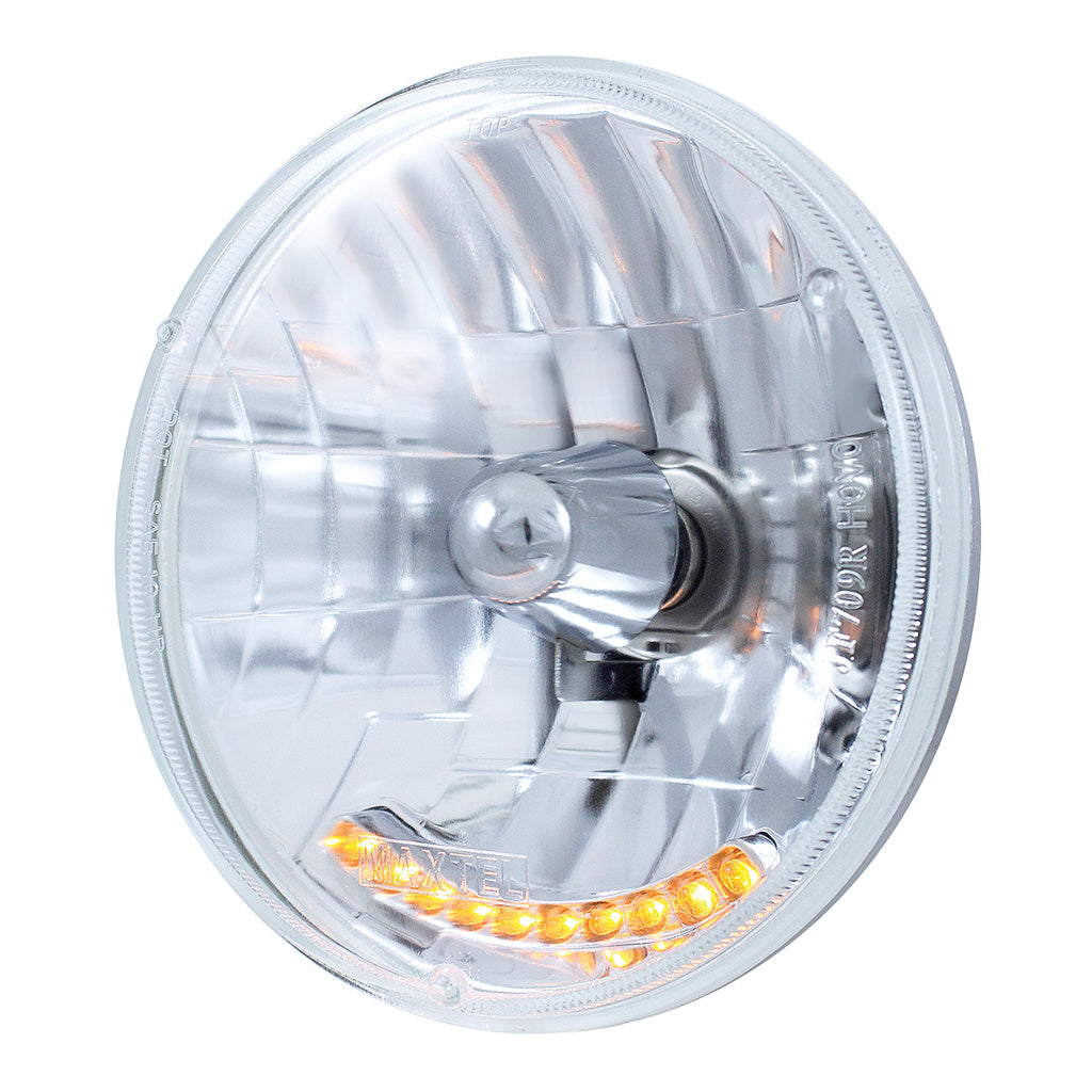 7" Crystal Headlight with 10 Amber LED Position Headlight.