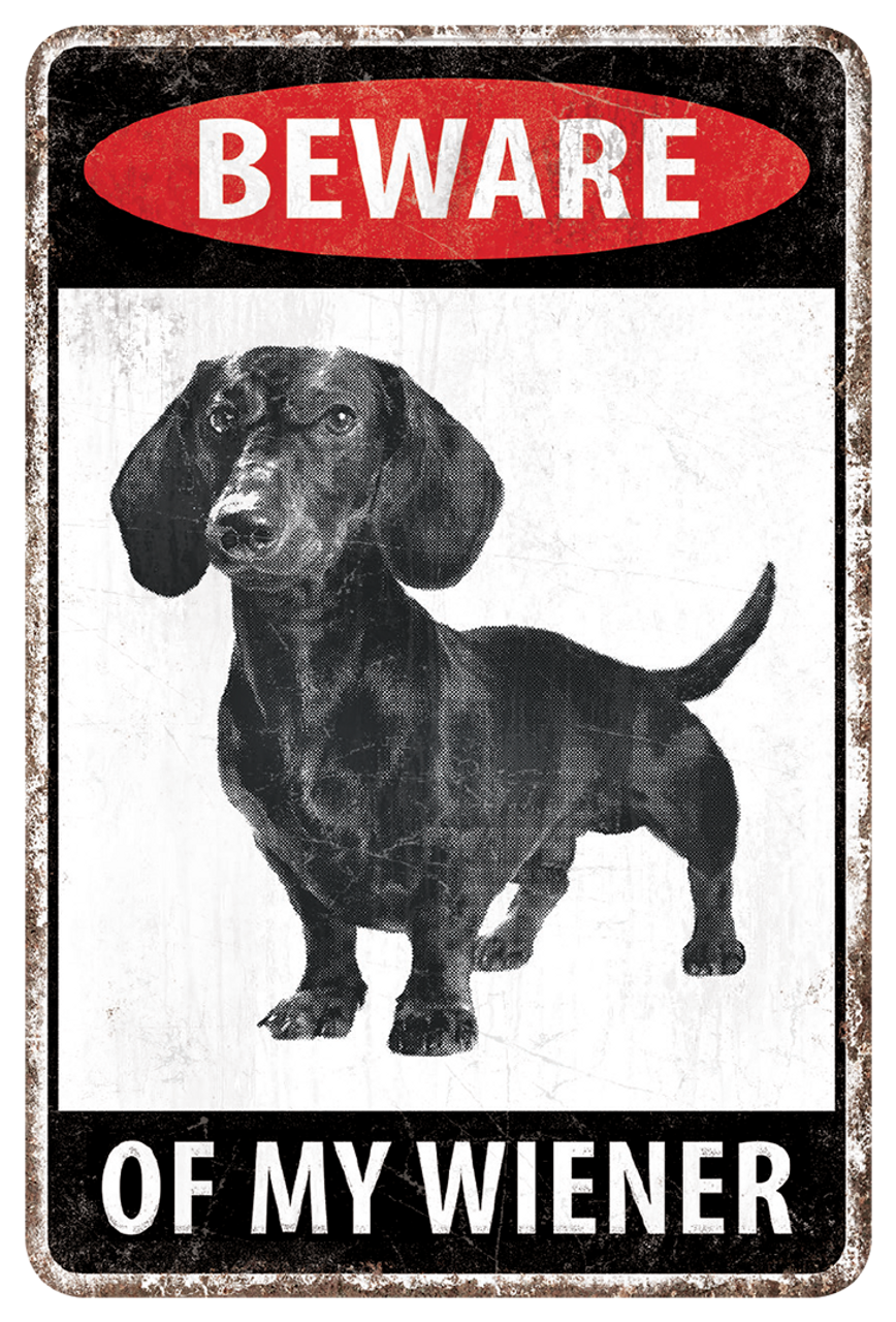 Beware of My Wiener Gloss Sticker