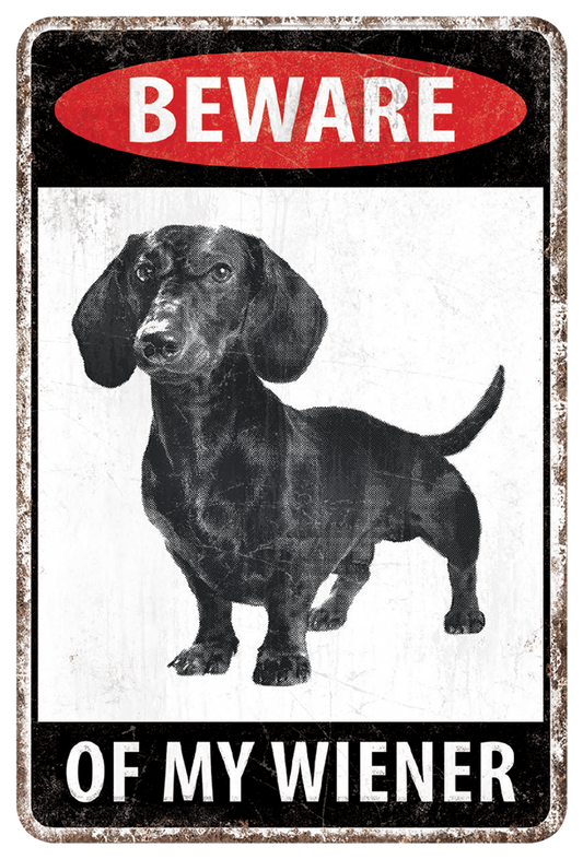 Beware of My Wiener Gloss Sticker