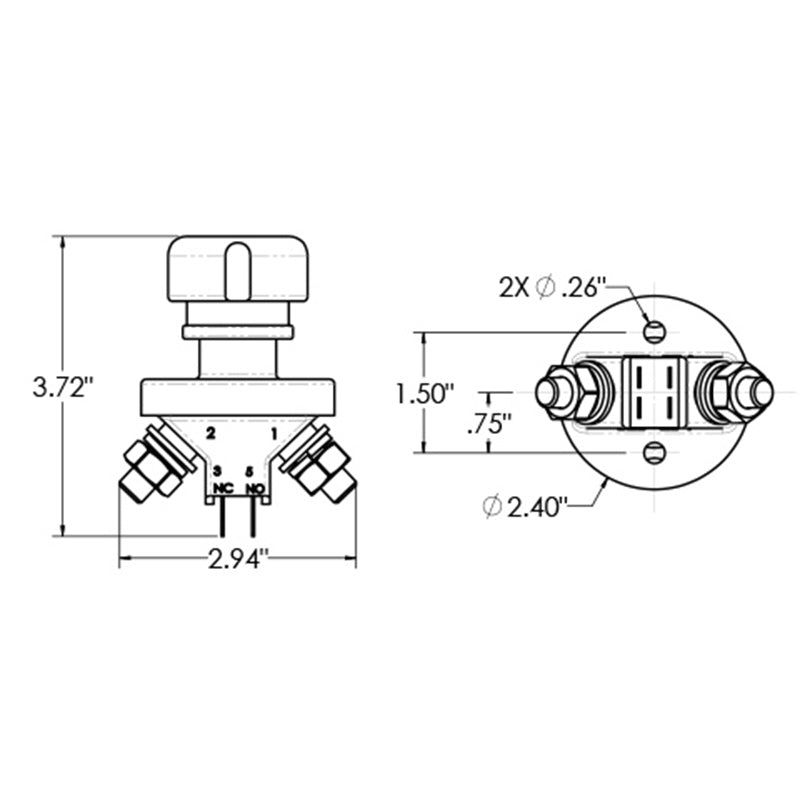 Combination Battery & Alternator Kill Switch
