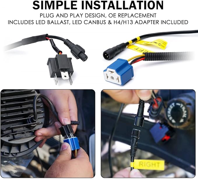 7" Bluetooth LED Headlights