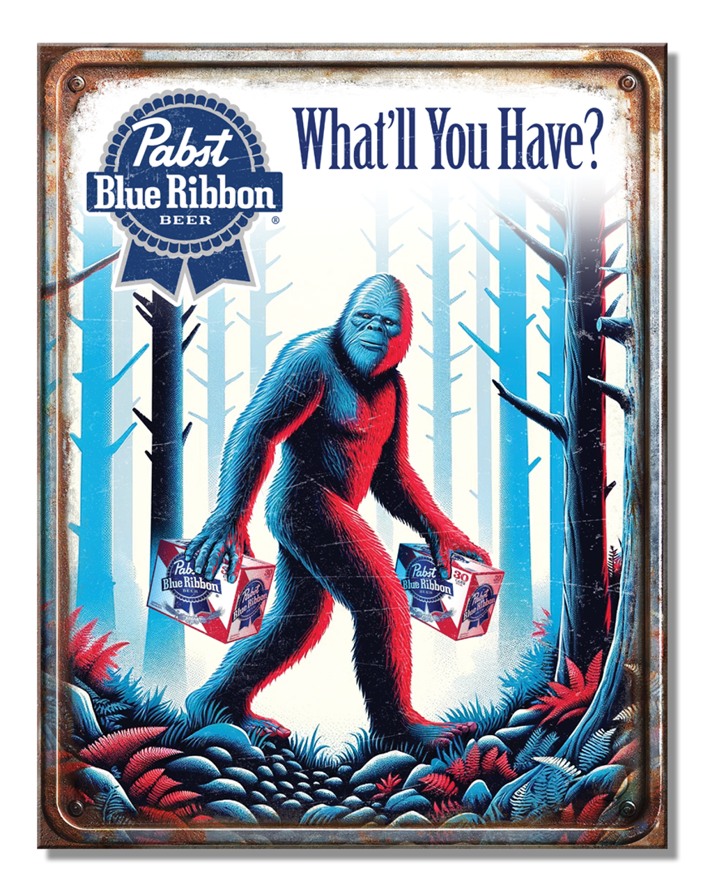 Pabst Blue Ribbon Bigfoot