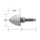 Chrome Bullet License Plate 4-Pack Fastener