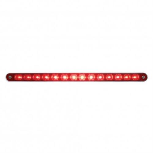 12" LIGHT BAR WITH BEZEL - STOP,TURN,TAIL - RED LENS/14 RED LEDS