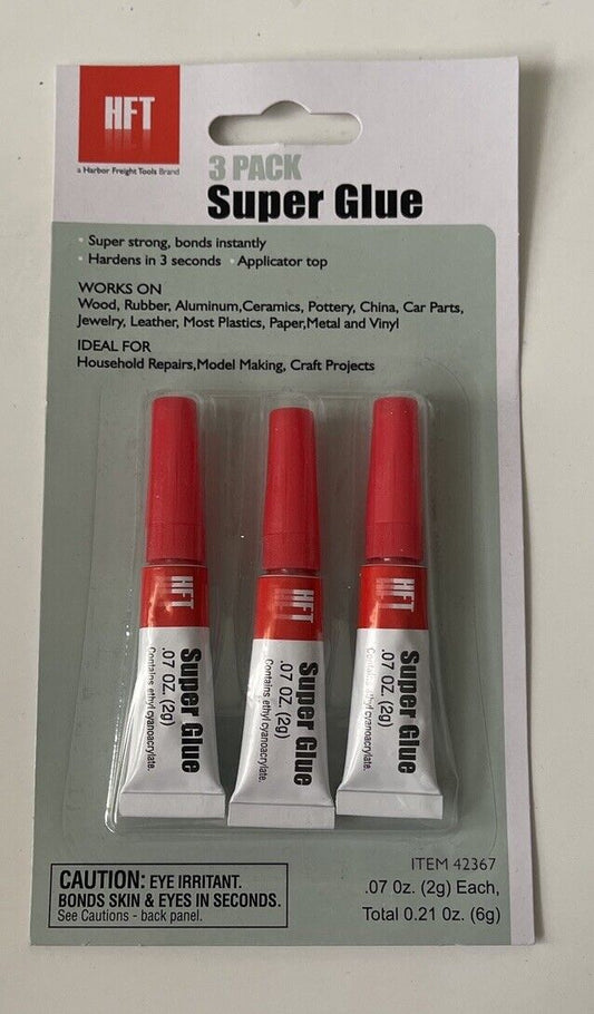 3 pk Super Glue
