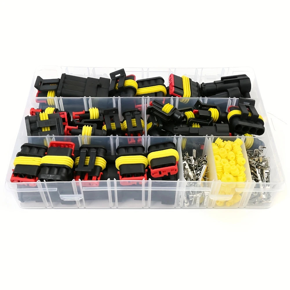 352 pcs Car Electrical Connector Terminals Automotive Wire Plug 1 2 3 4 Pin