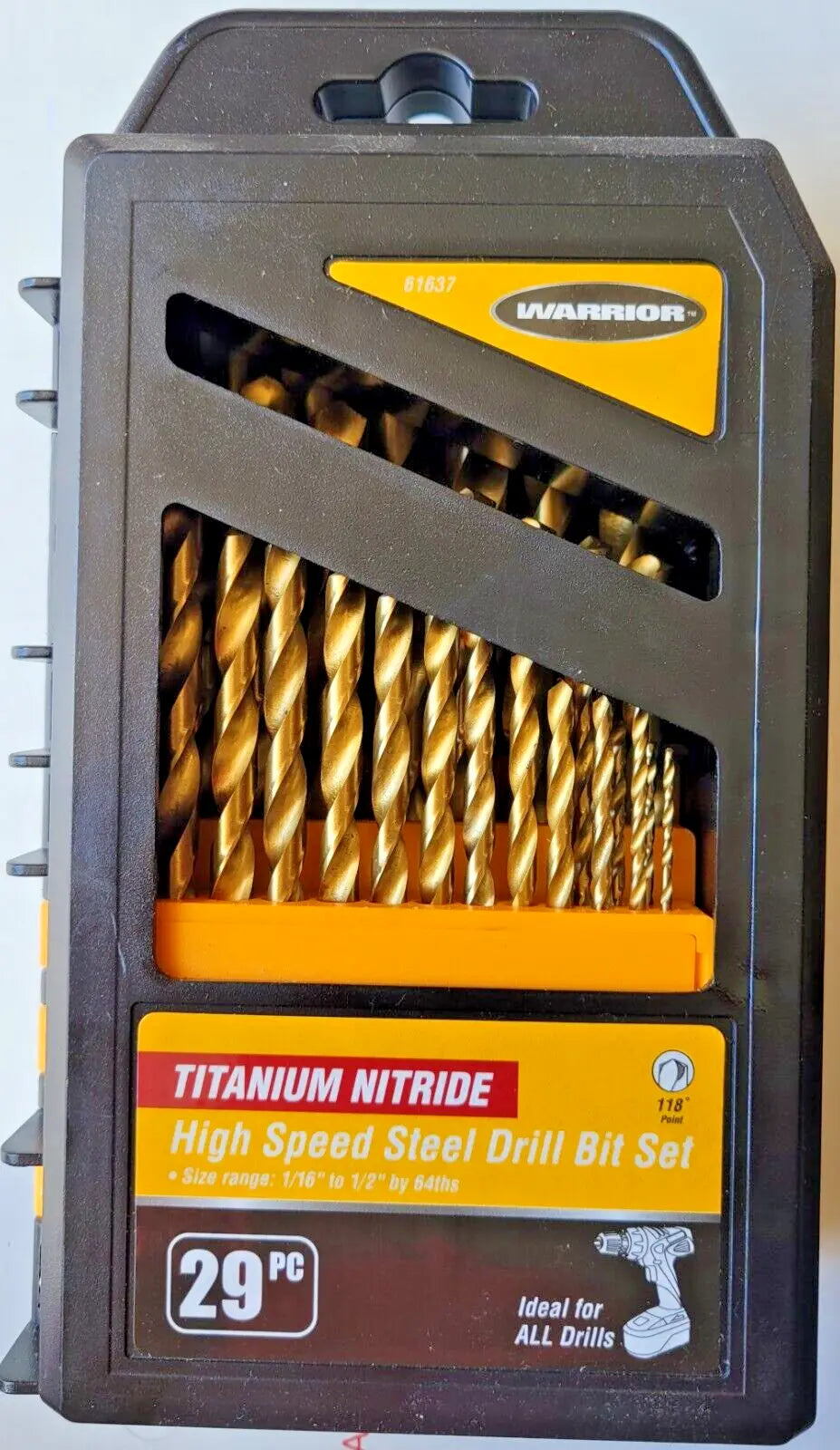 29 Pc. Titanium Index Drill Bit Set