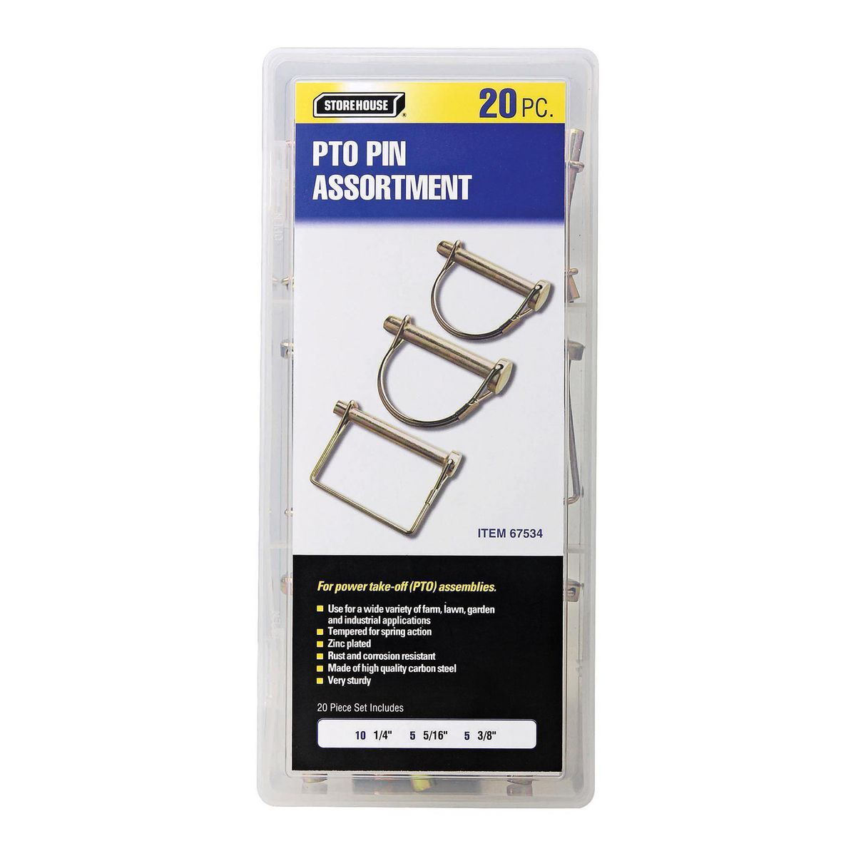 20 PC PTO PIN ASSORTMENT