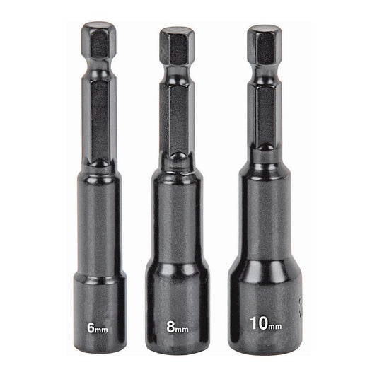 3 Piece Quick Release Magnetic Metric Nut Setter Set