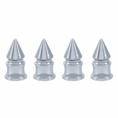 4-Pack of Chrome Spike Valve Caps