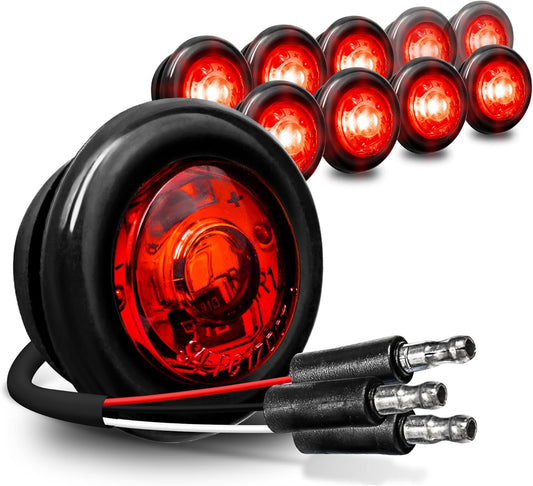 3/4" Round Marker 3 Wire/3 Function 12V LED
