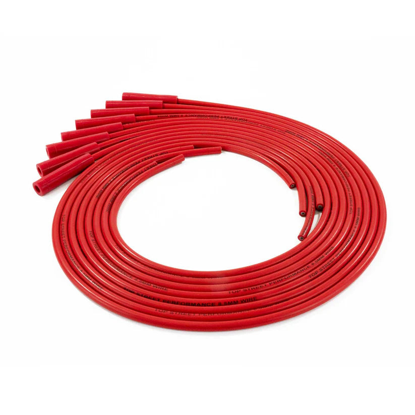 Straight 180 Degree 8.5 MM Universal Spark Plug Wires Cut-to-Fit