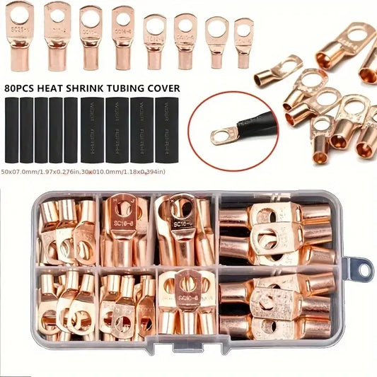 140 Pc. Wire Lug Copper Connectors SC6-25
