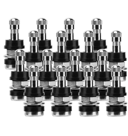 TR416 Outer Mount Metal Valve Stem High-Pressure Clamp-In Valve Stems 2 Pk