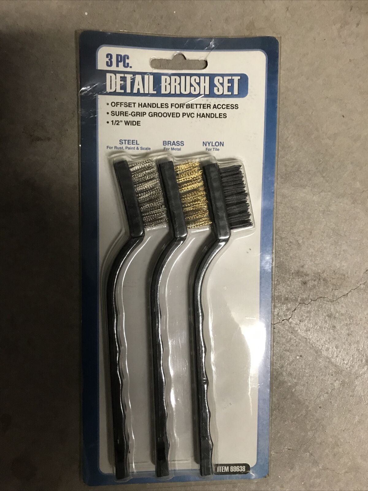 3 PC. DETAIL BRUSH SET