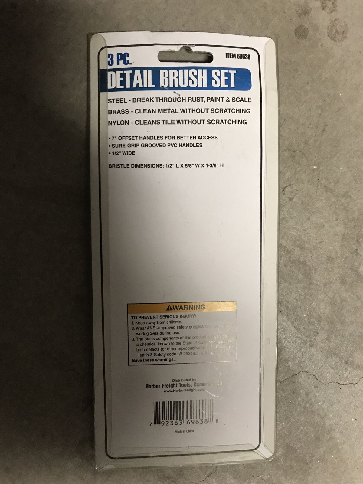 3 PC. DETAIL BRUSH SET