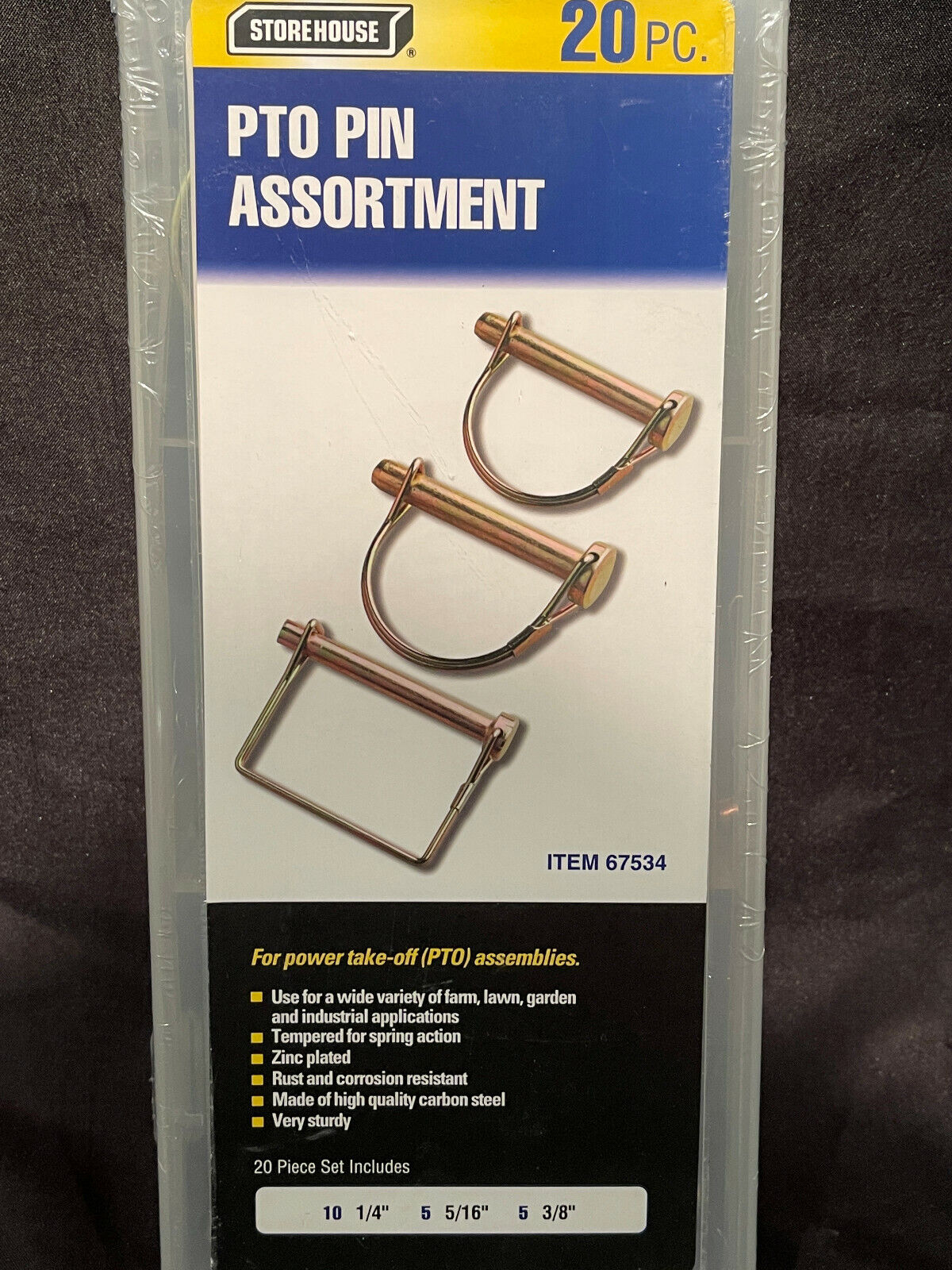 20 PC PTO PIN ASSORTMENT
