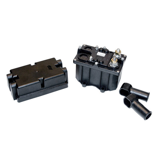 Automatic Battery Disconnect Switch:  Isolated Solenoid with Battery Terminal Covers & Plastic Cover