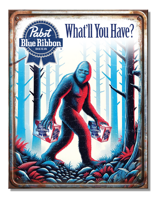 Pabst Blue Ribbon Bigfoot
