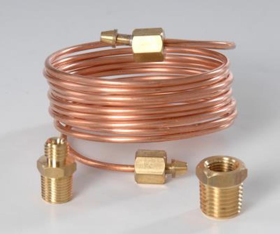Copper Oil Pressure Line 1/8" x 6' with fittings